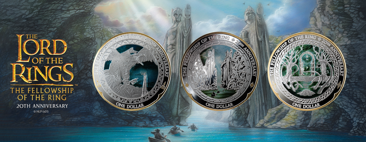 The Fellowship of the Ring 20th Anniversary coins